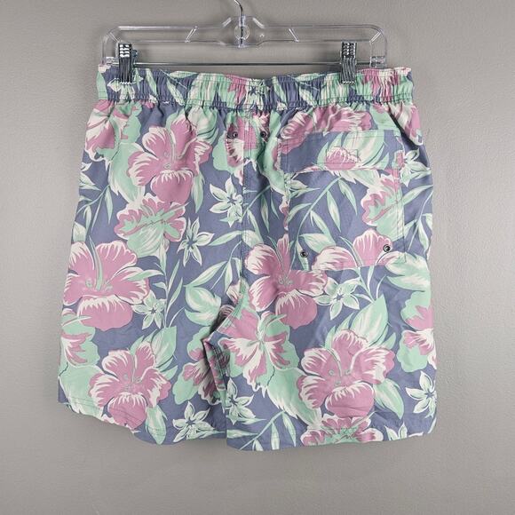 Brooks Brother Floral Print Swim Trunks Mens Size Medium - Picture 2 of 7